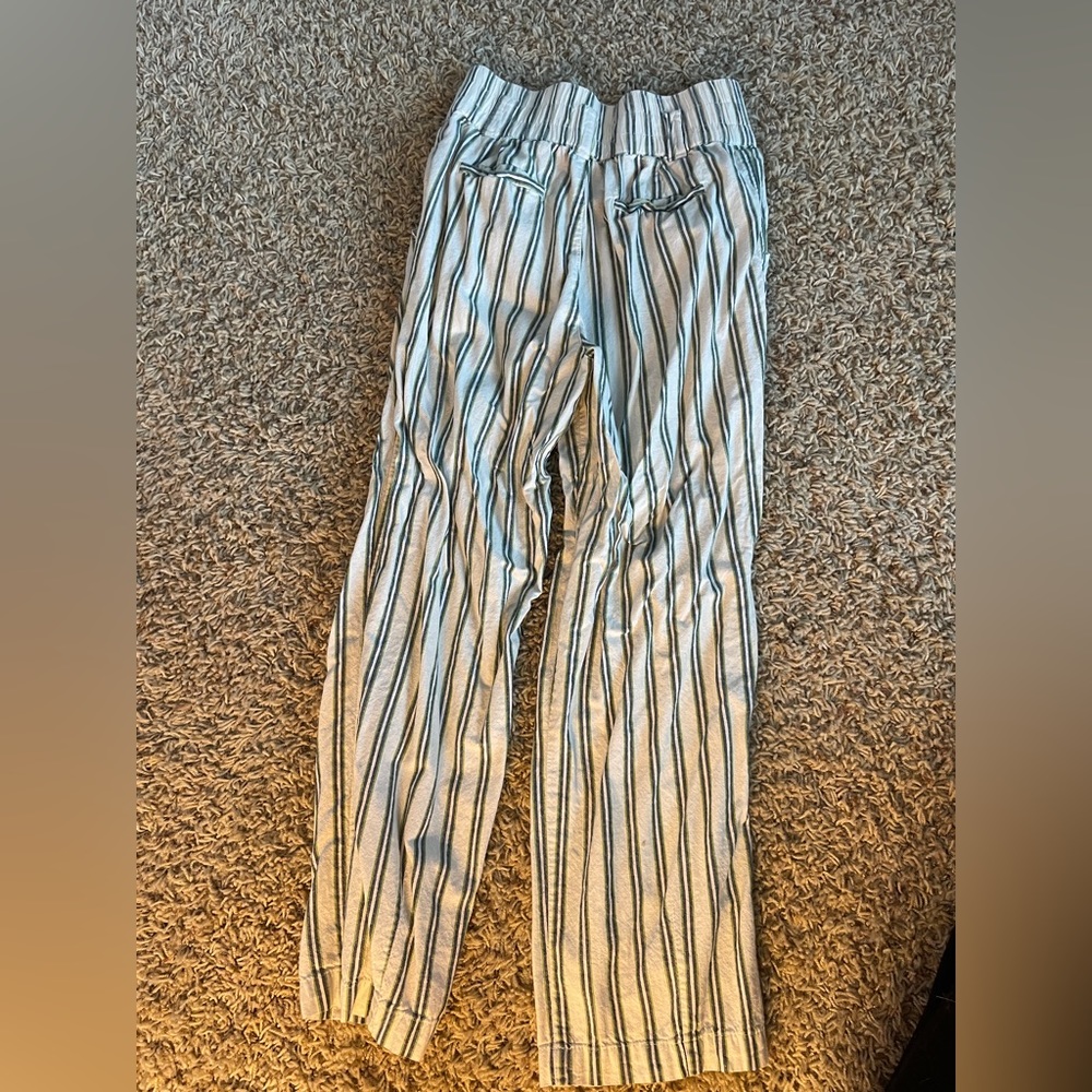 Urban outfitters linen striped pants